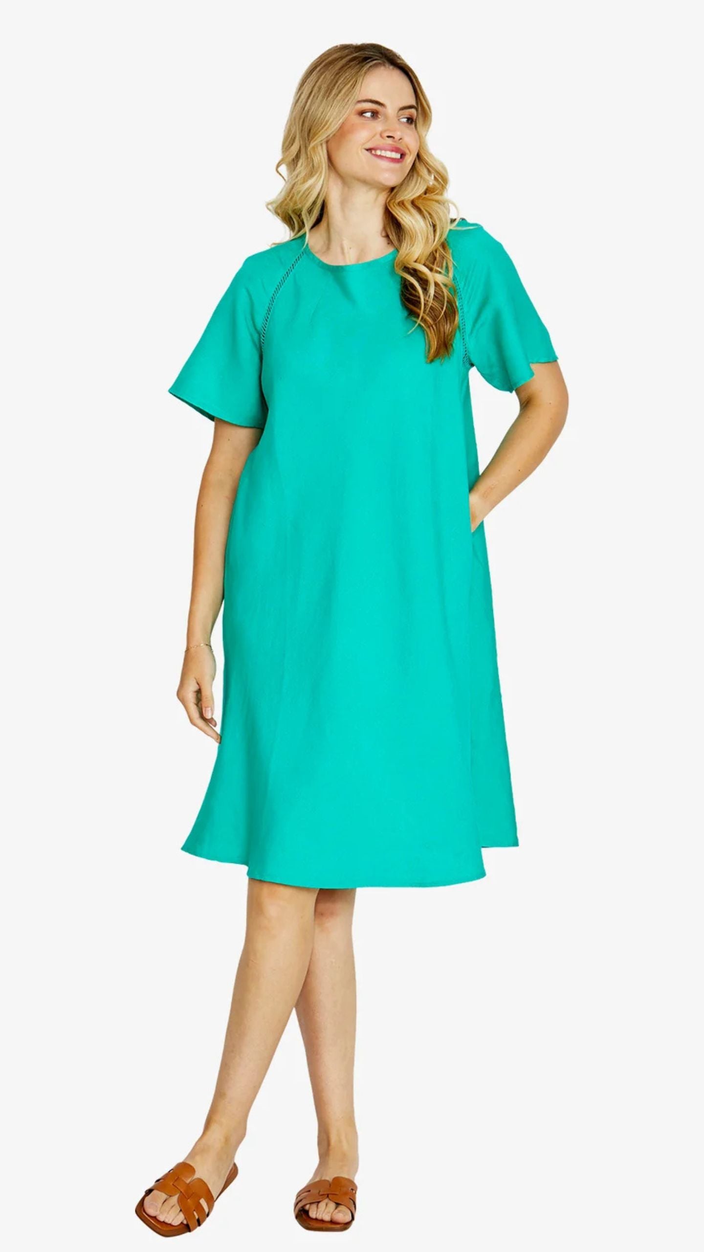 Harper Ladder Trim Shift Dress