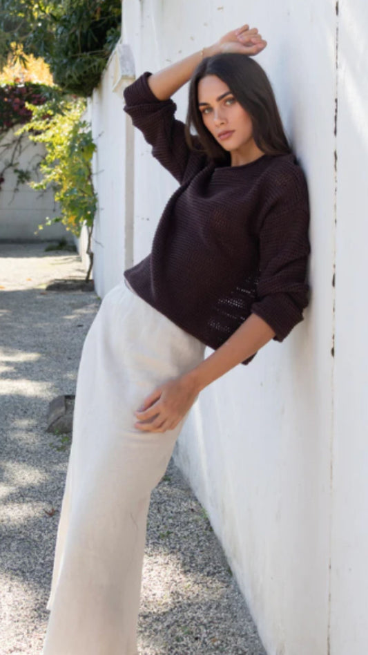 Dawn Crochet Knit Jumper