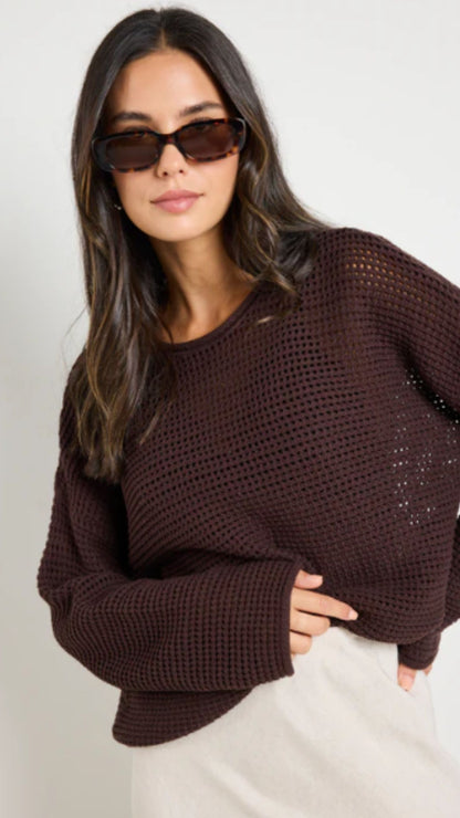 Dawn Crochet Knit Jumper