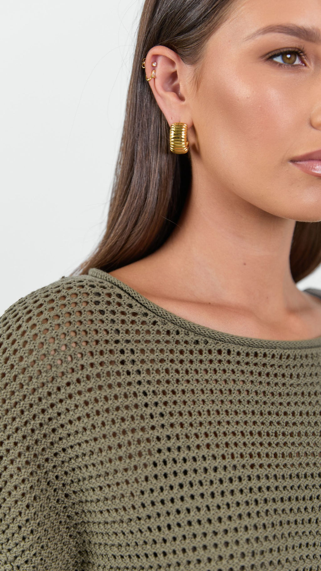 Sunrise S/S Crochet Knit Top