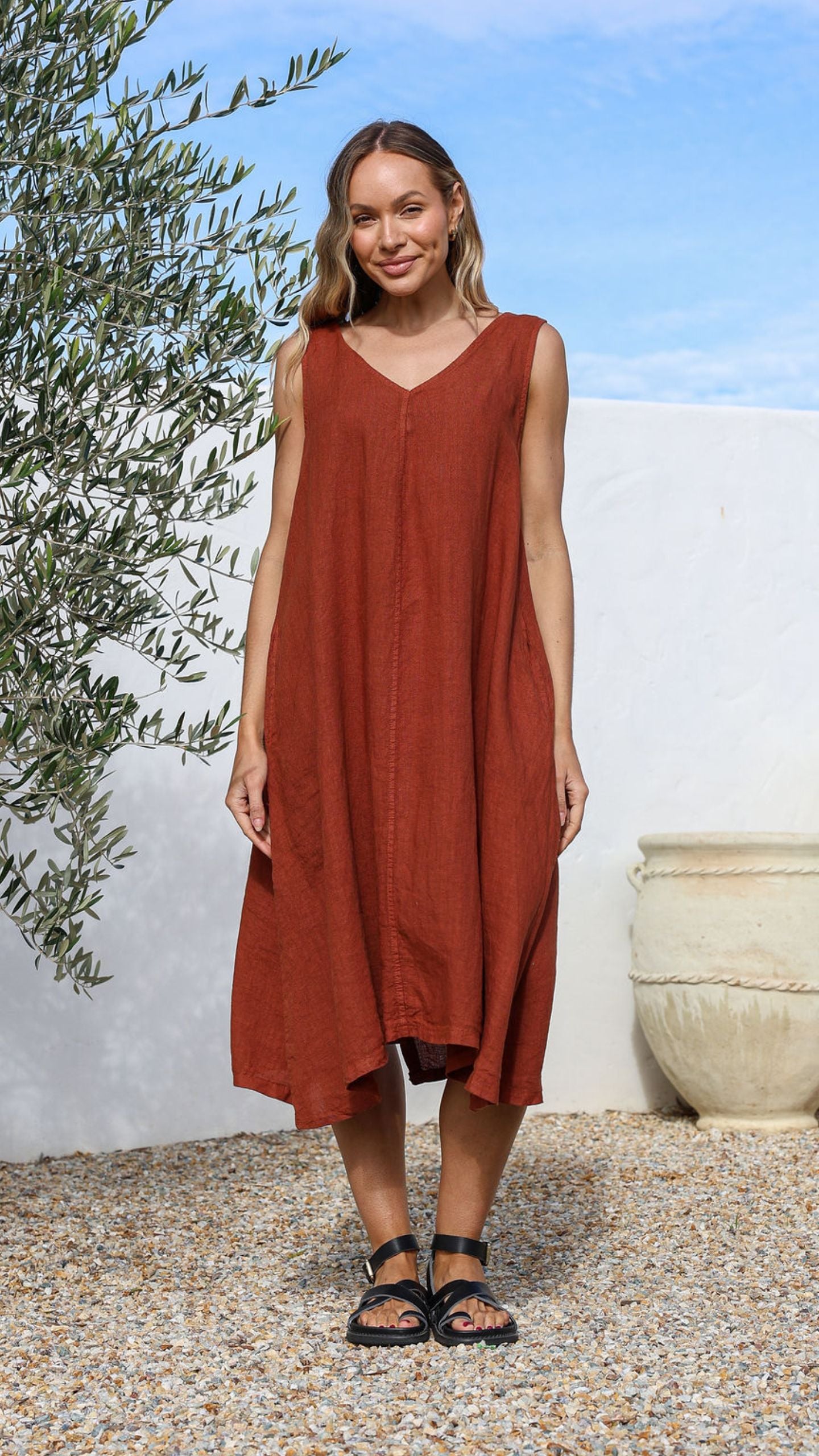 Scolla Linen Dress