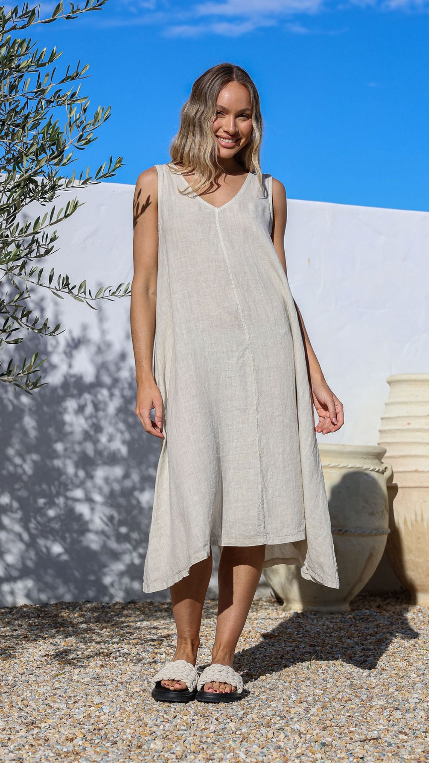 Scolla Linen Dress