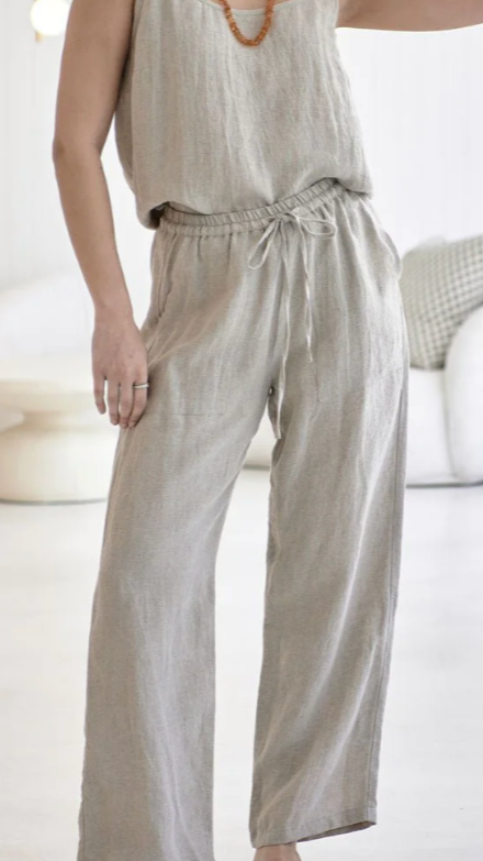 Fundamental Wide Leg Linen Pant