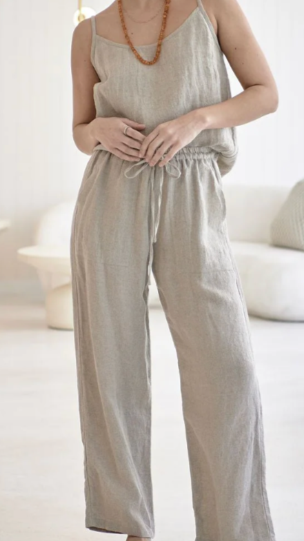 Fundamental Wide Leg Linen Pant