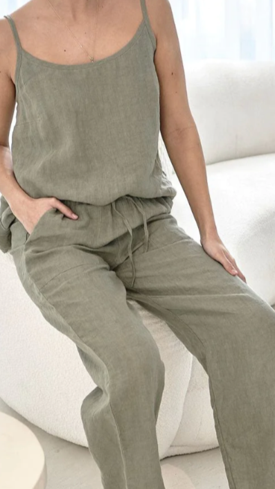 Fundamental Wide Leg Linen Pant