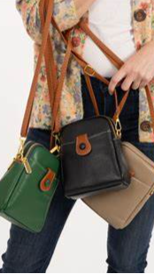 Georgie Leather Cross Body Bag