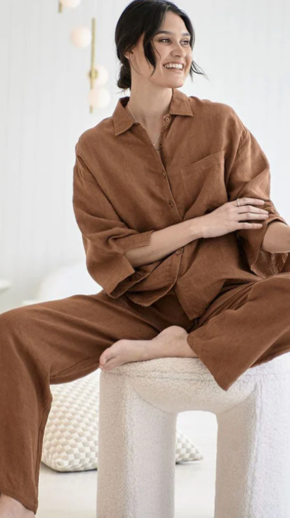 Fundamental Wide Leg Linen Pant
