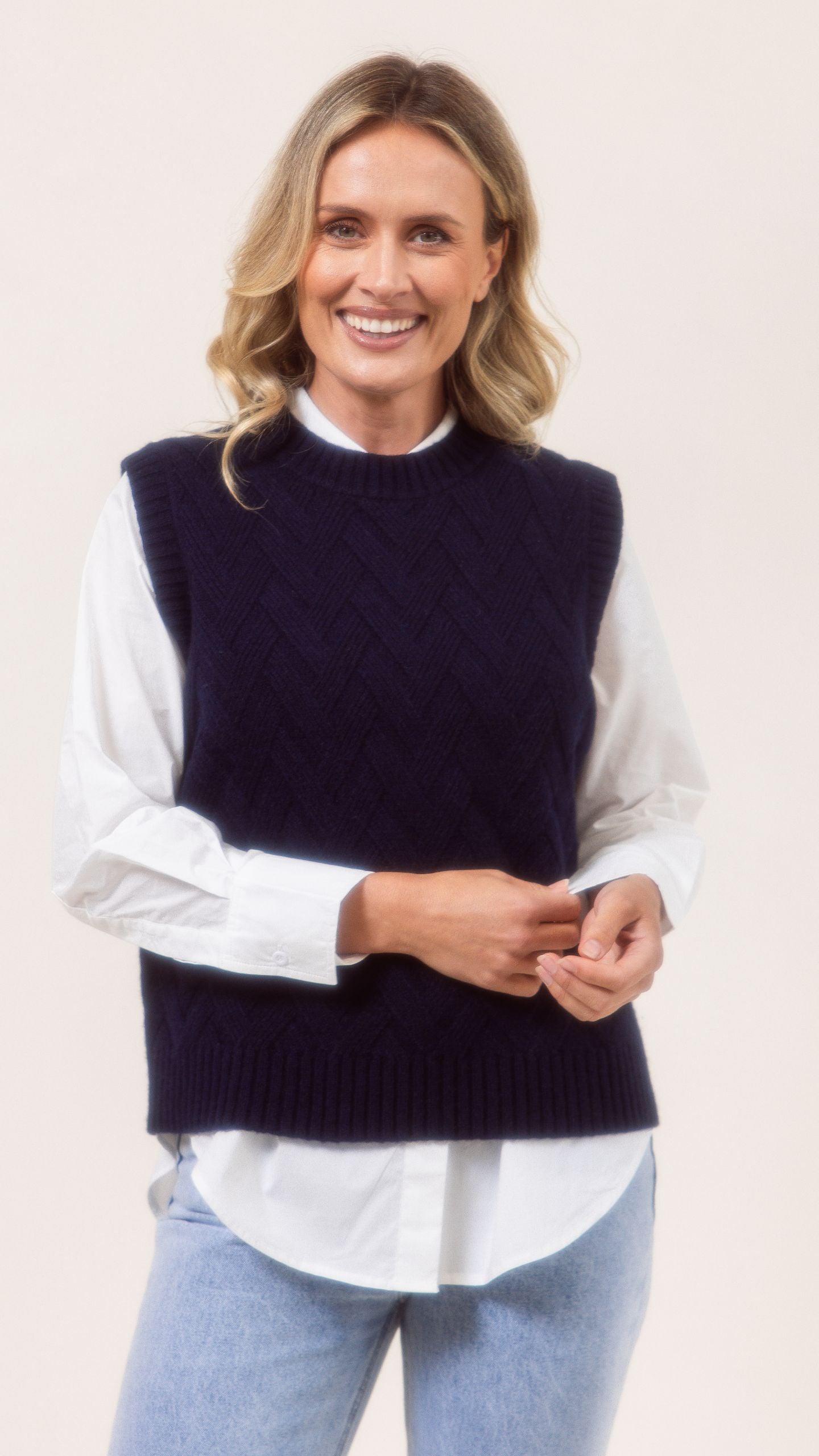 Lattice Knit Vest