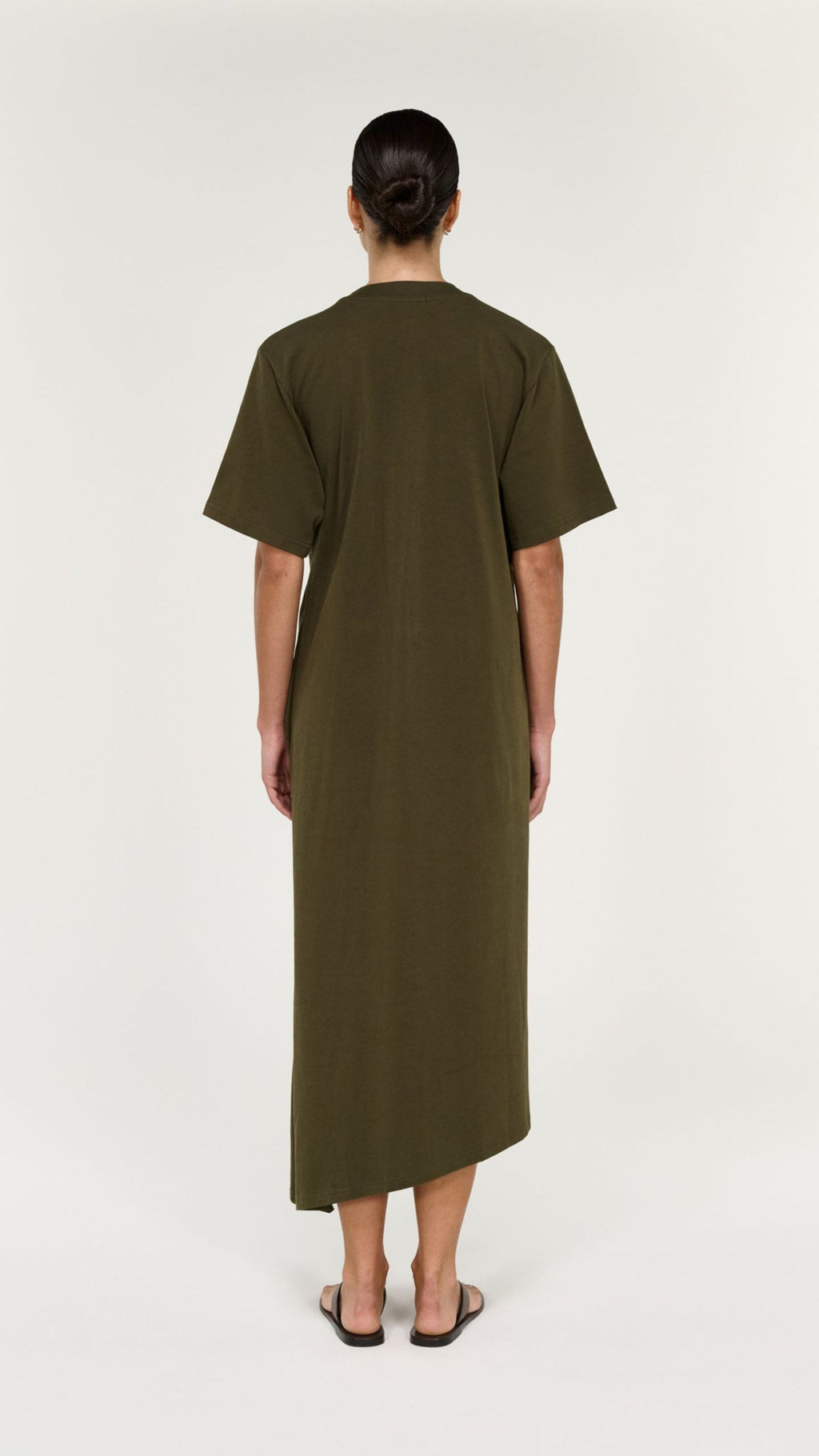 Tovae Draped Midi Tee Dress