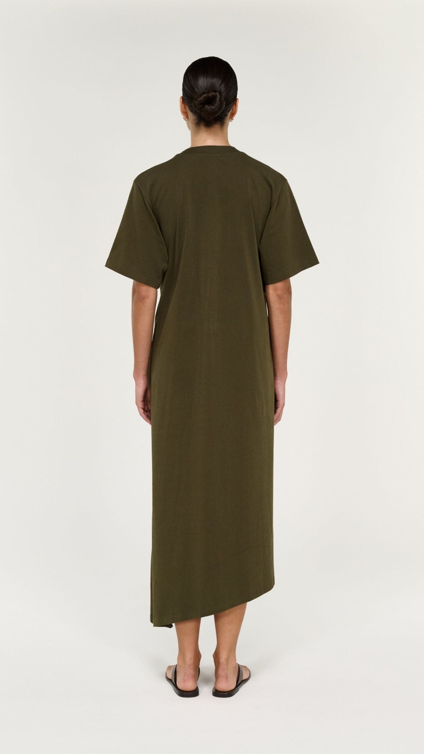 Tovae Draped Midi Tee Dress