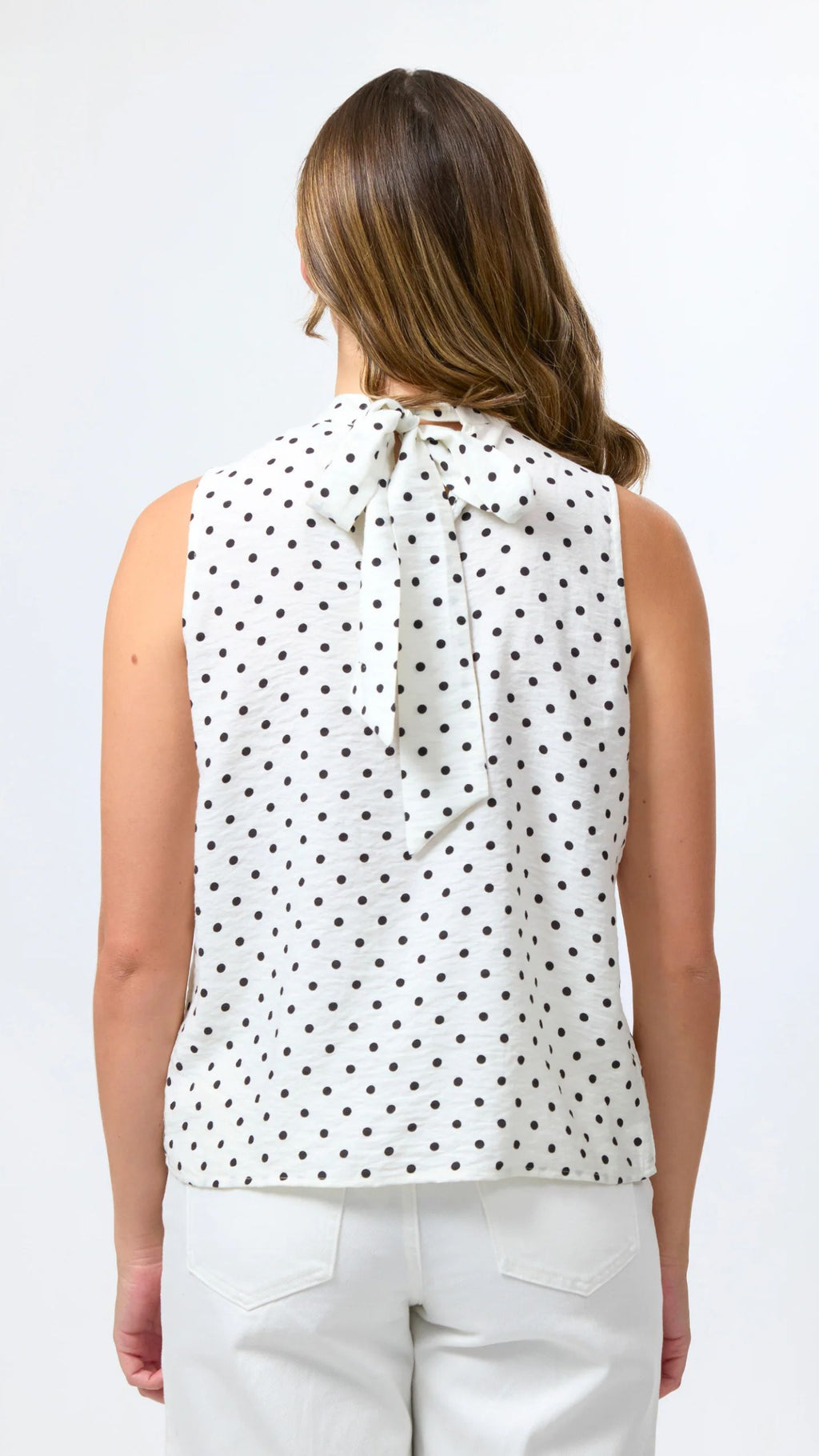 Ramone Blouse White/Black Spot
