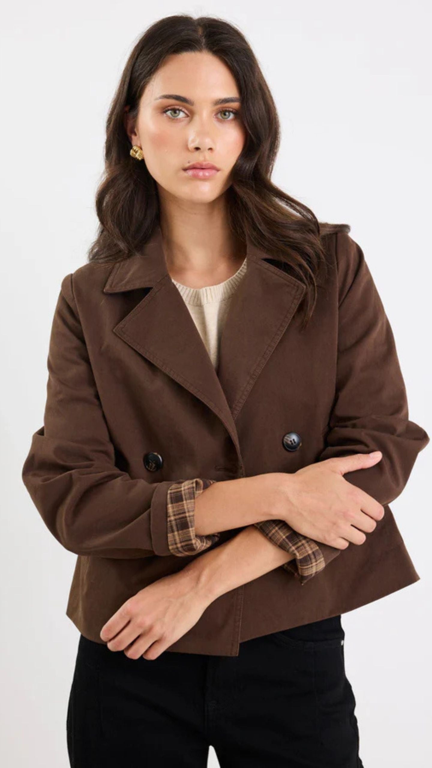 Pathway  Cropped Trench Jacket