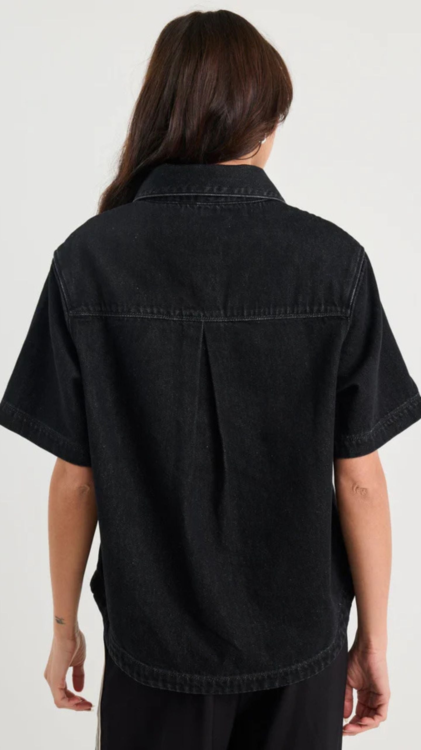 Crucial Denim Short Sleeve Shacket