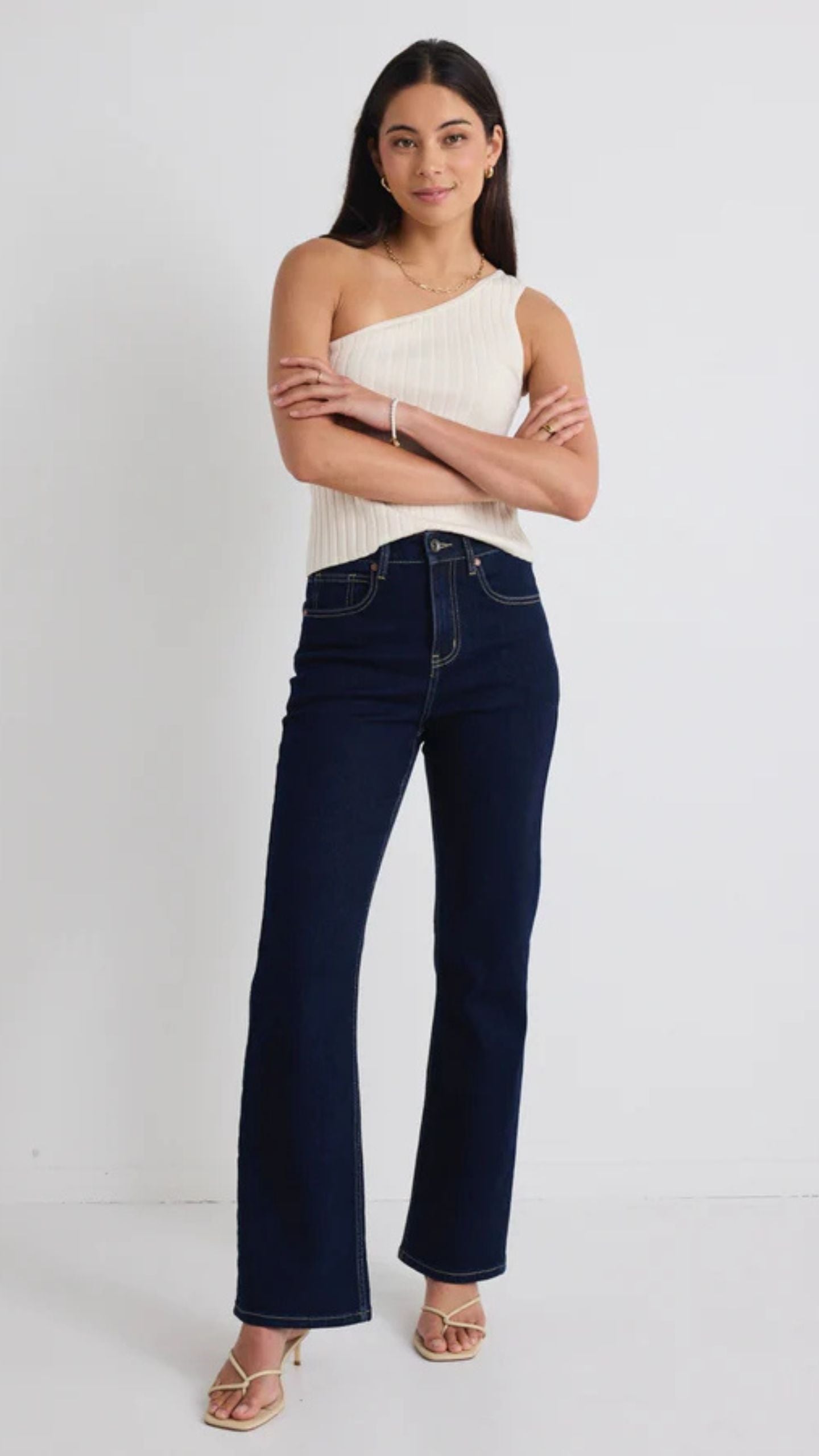 Farah High Rise Soft Flare Jean