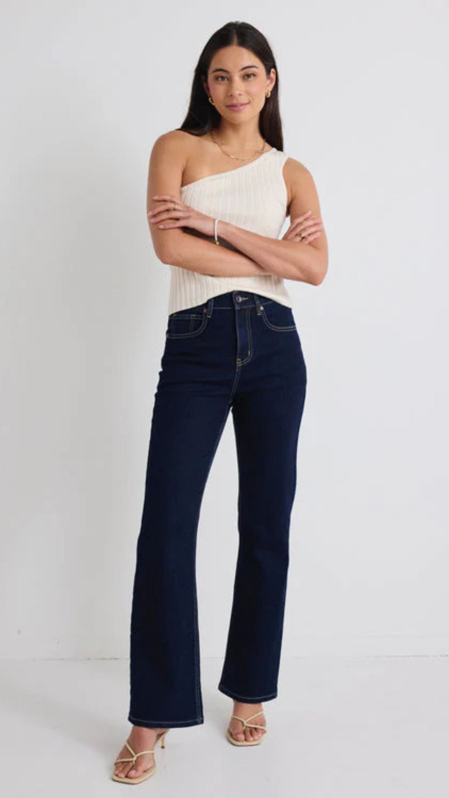 Farah High Rise Soft Flare Jean