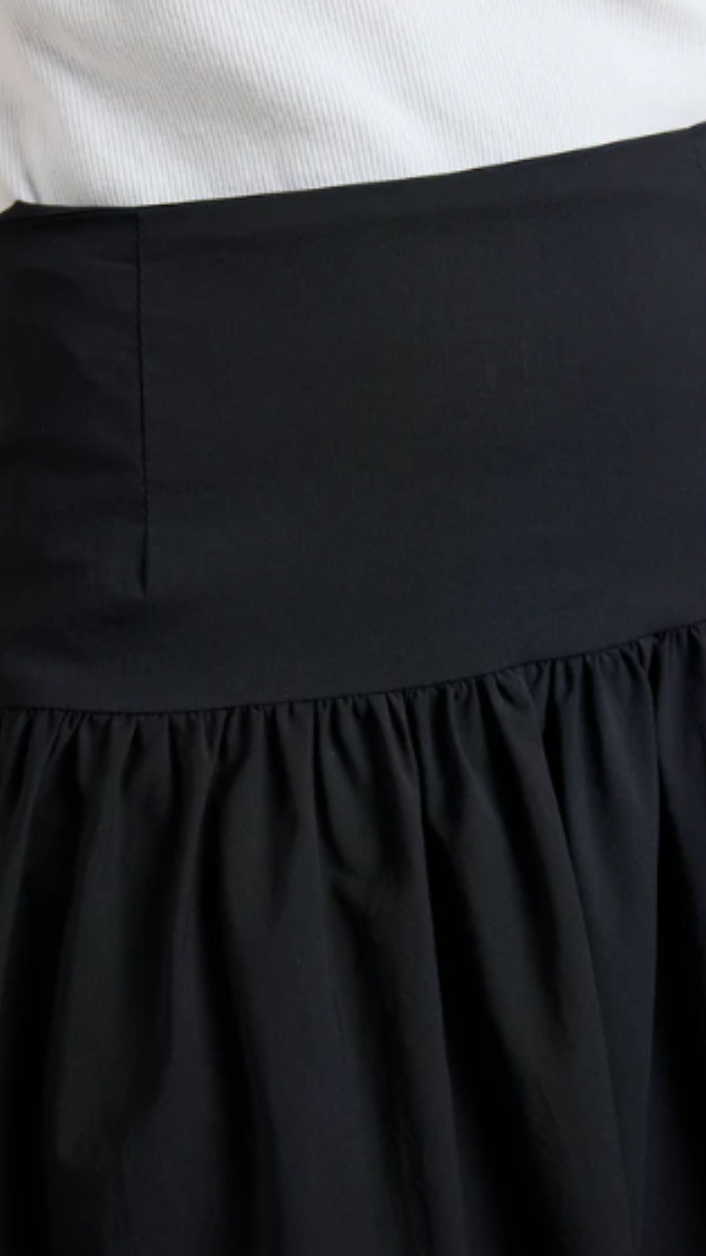 Intensity Black Bubble Midi Skirt