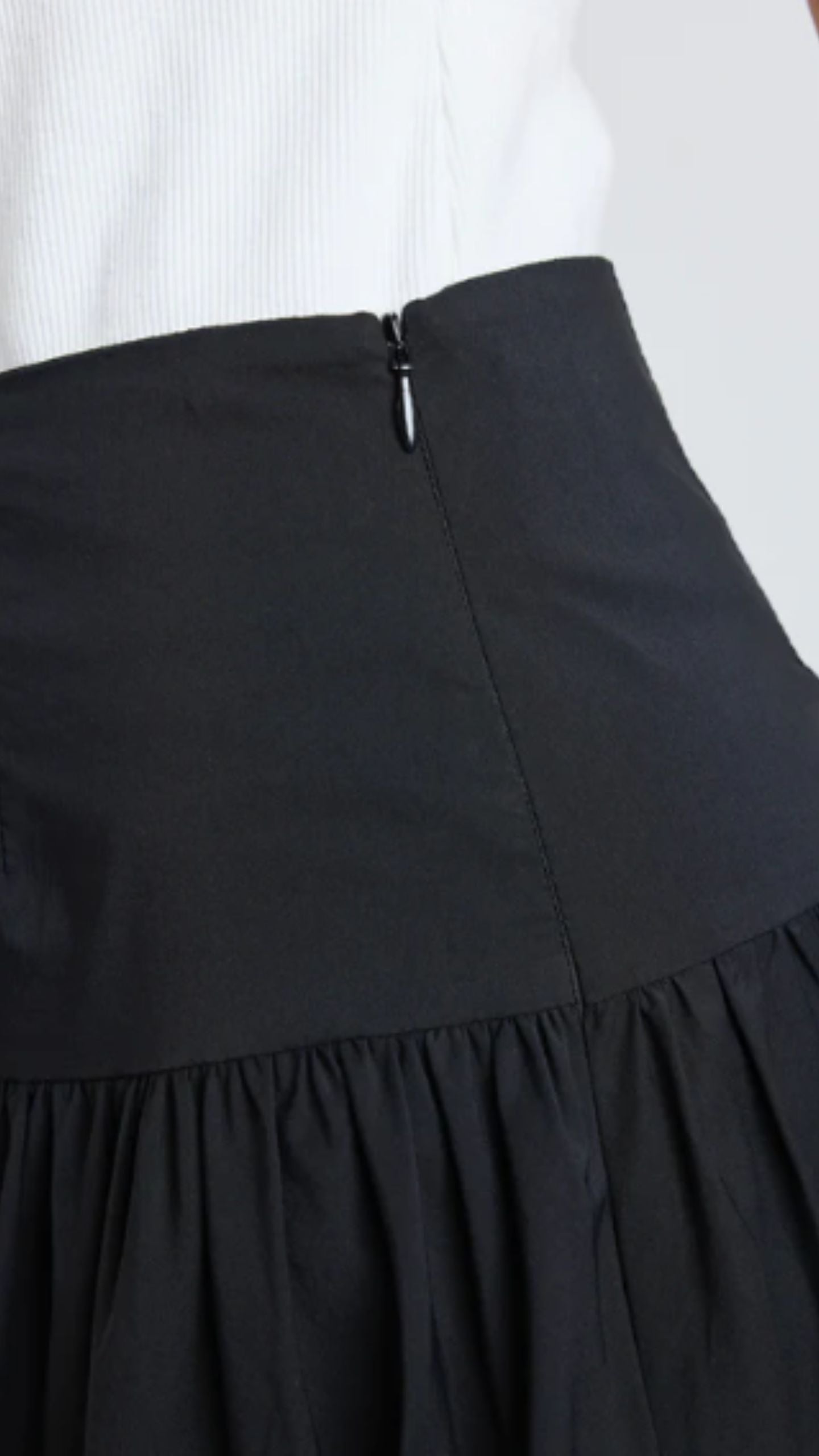 Intensity Black Bubble Midi Skirt