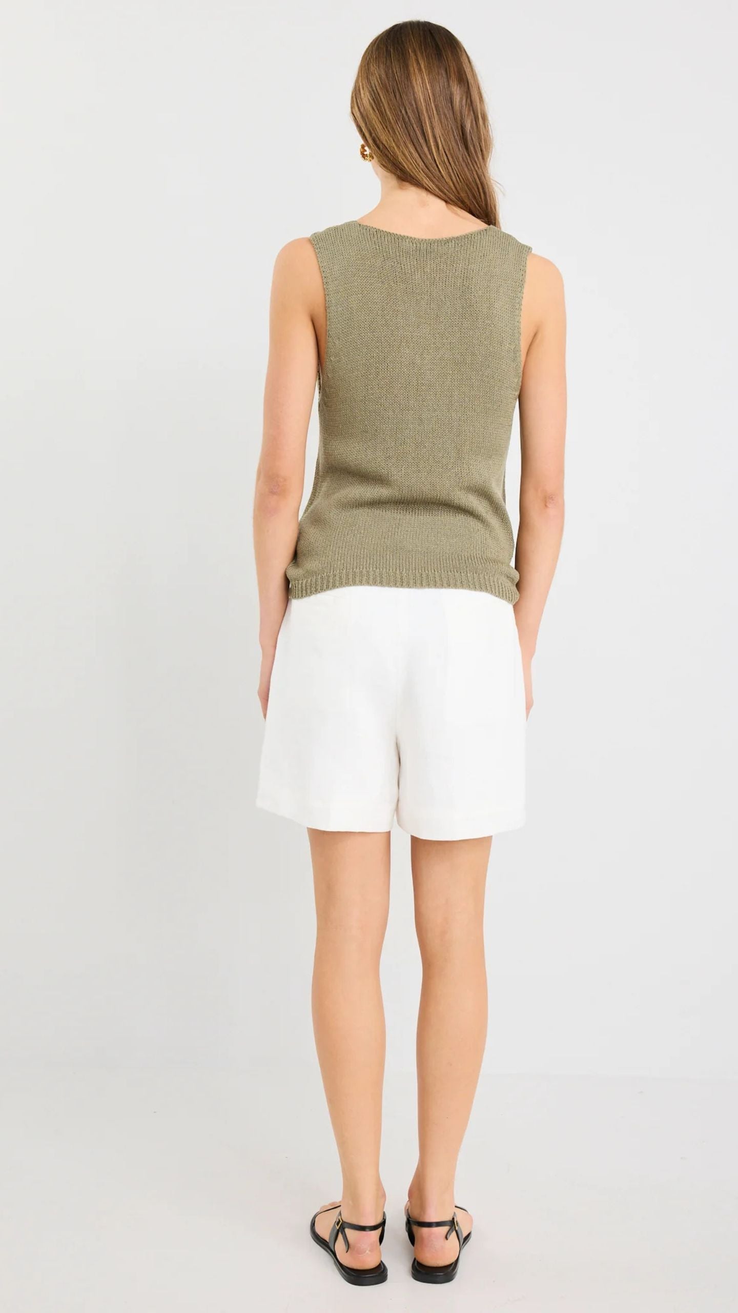Literal Linen Pleat Front Shorts