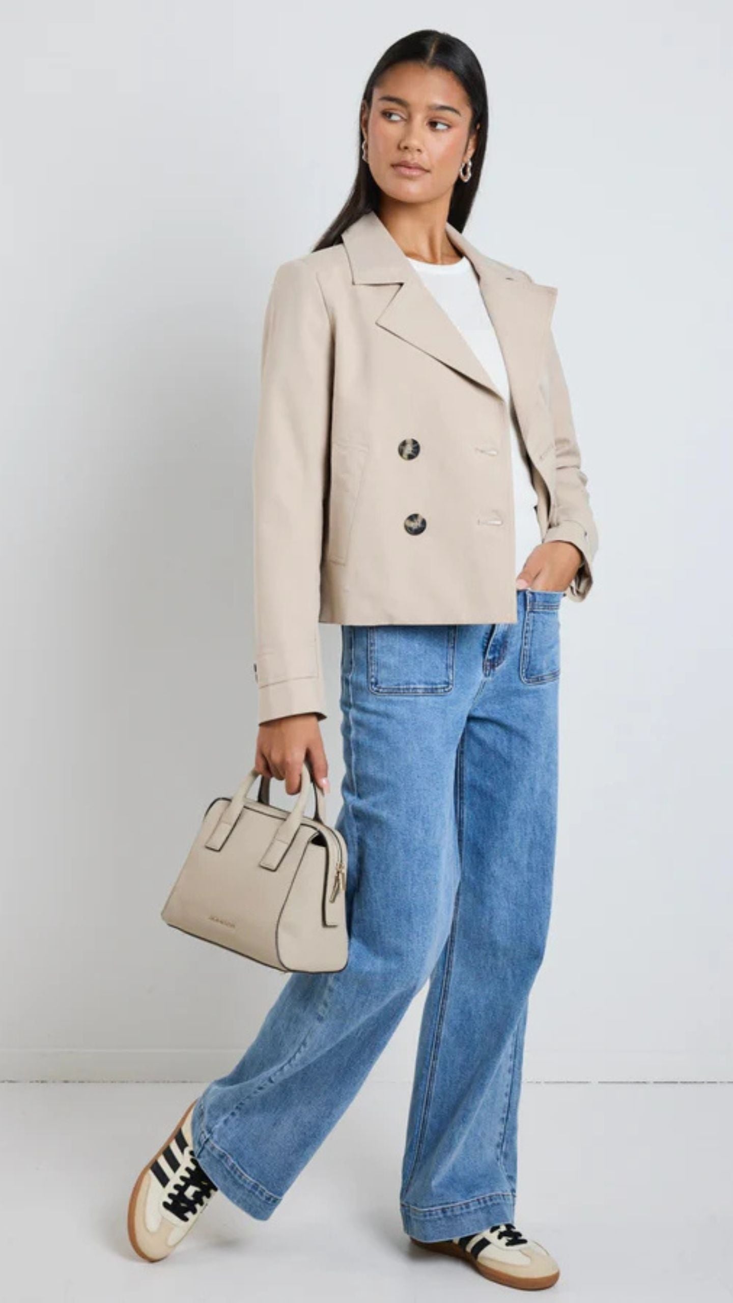Pathway  Cropped Trench Jacket