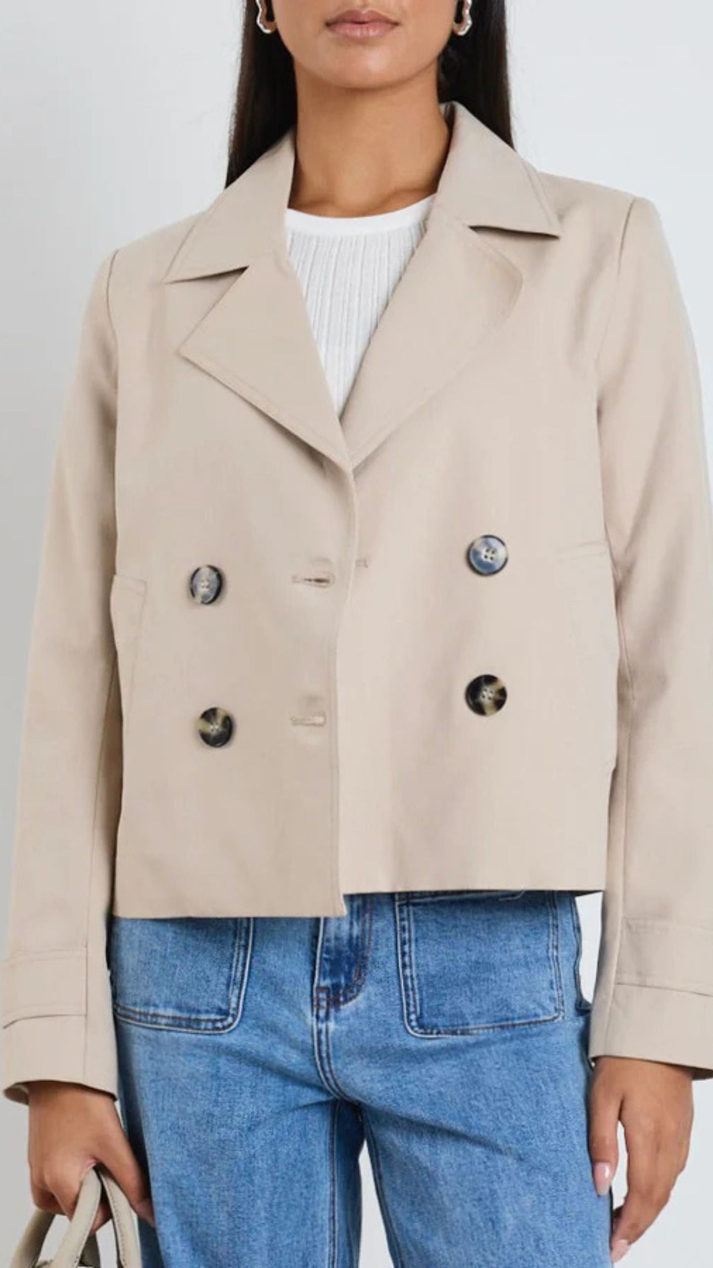 Pathway  Cropped Trench Jacket