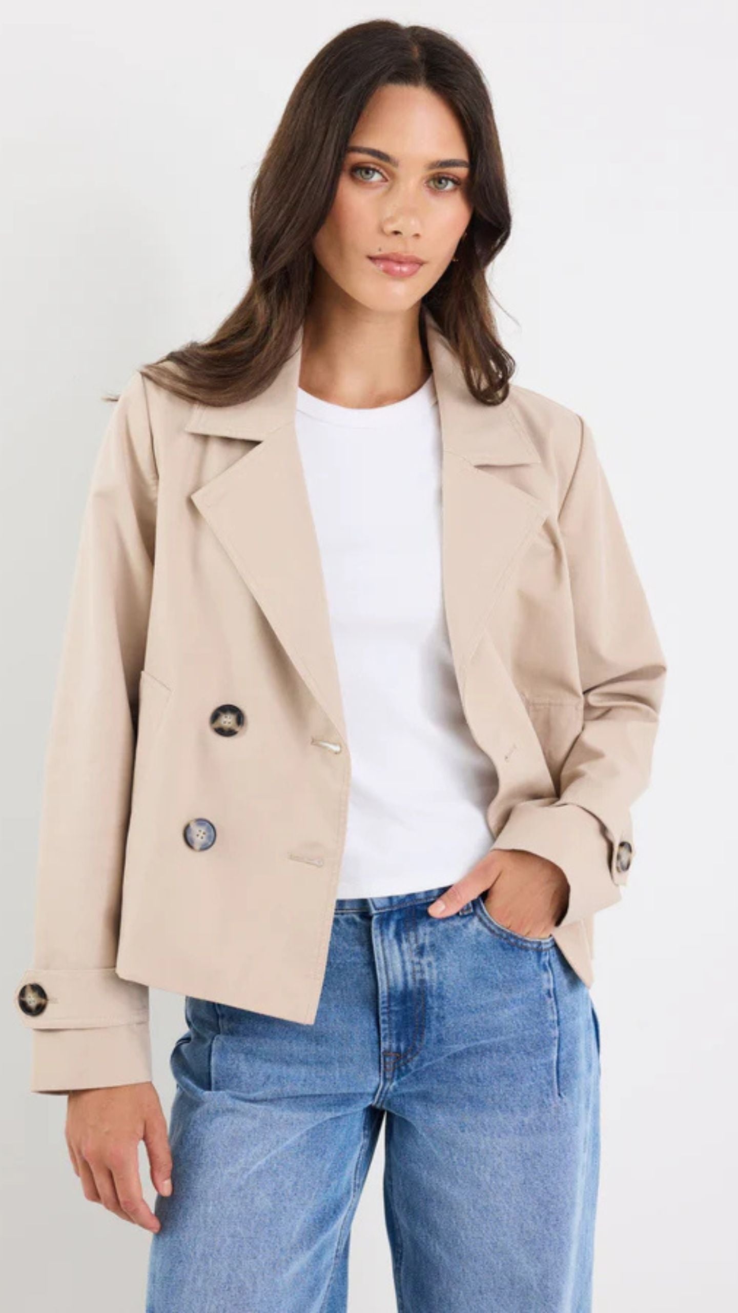 Pathway  Cropped Trench Jacket