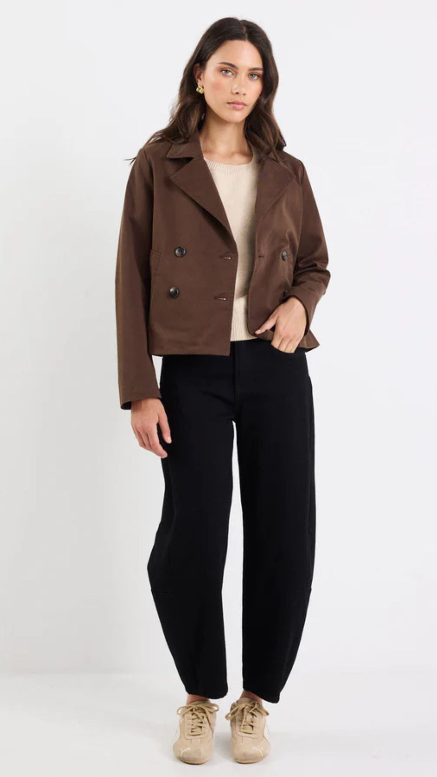 Pathway  Cropped Trench Jacket