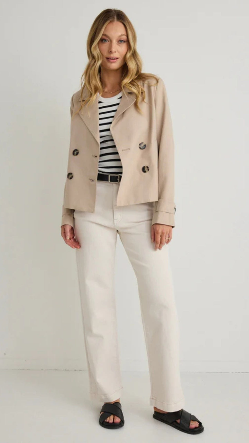 Pathway  Cropped Trench Jacket