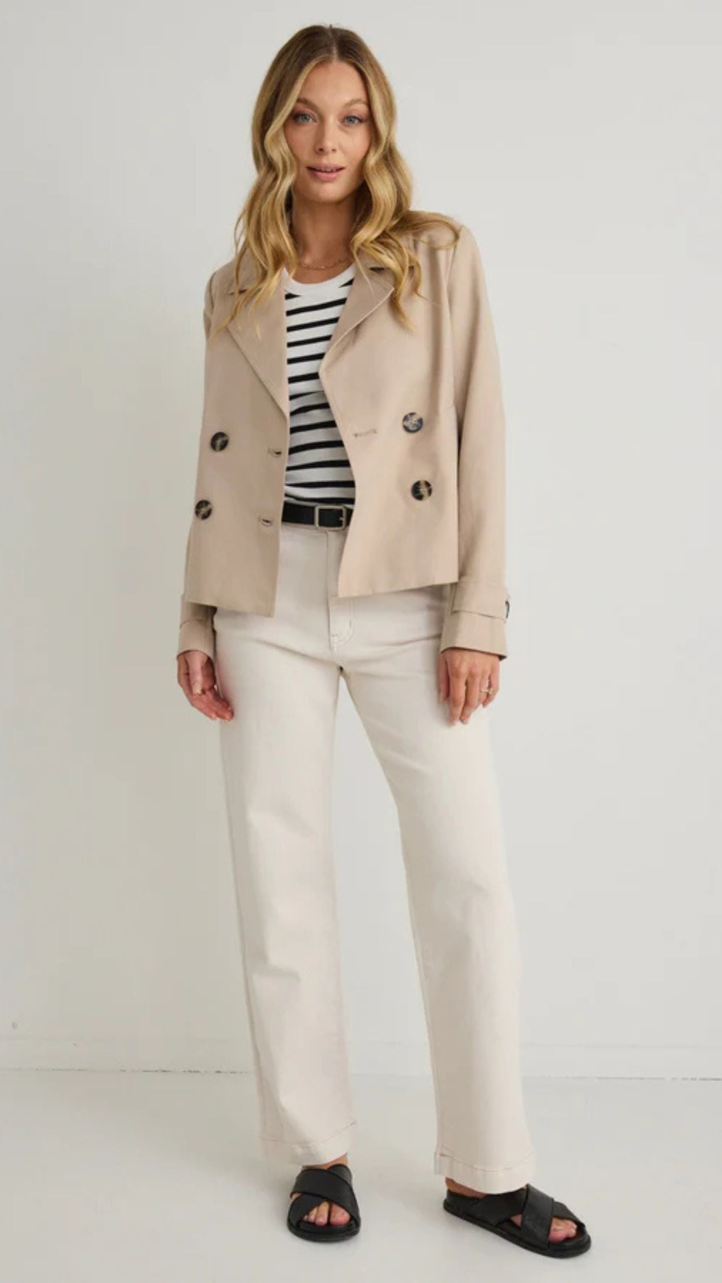Pathway  Cropped Trench Jacket