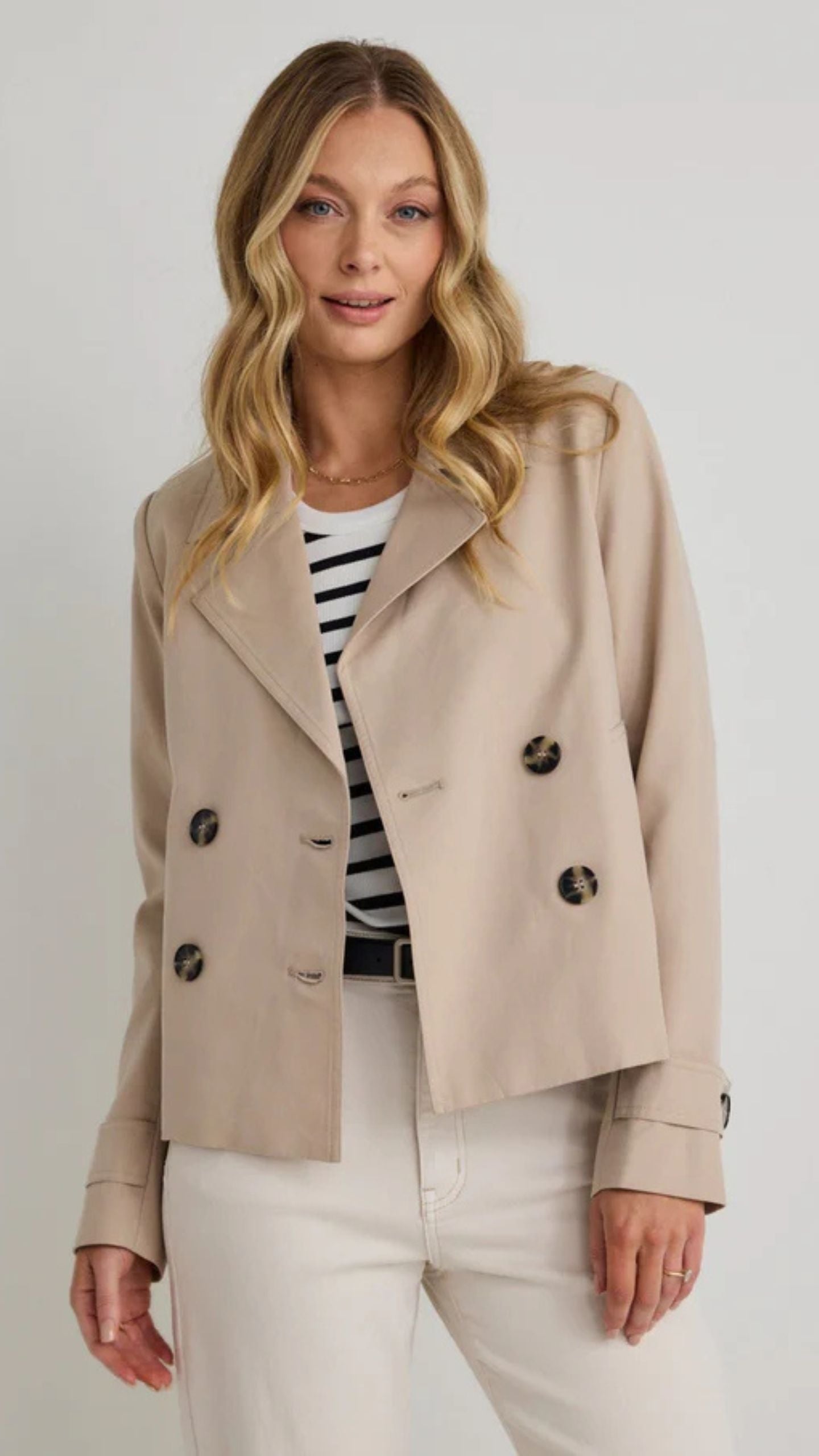 Pathway  Cropped Trench Jacket