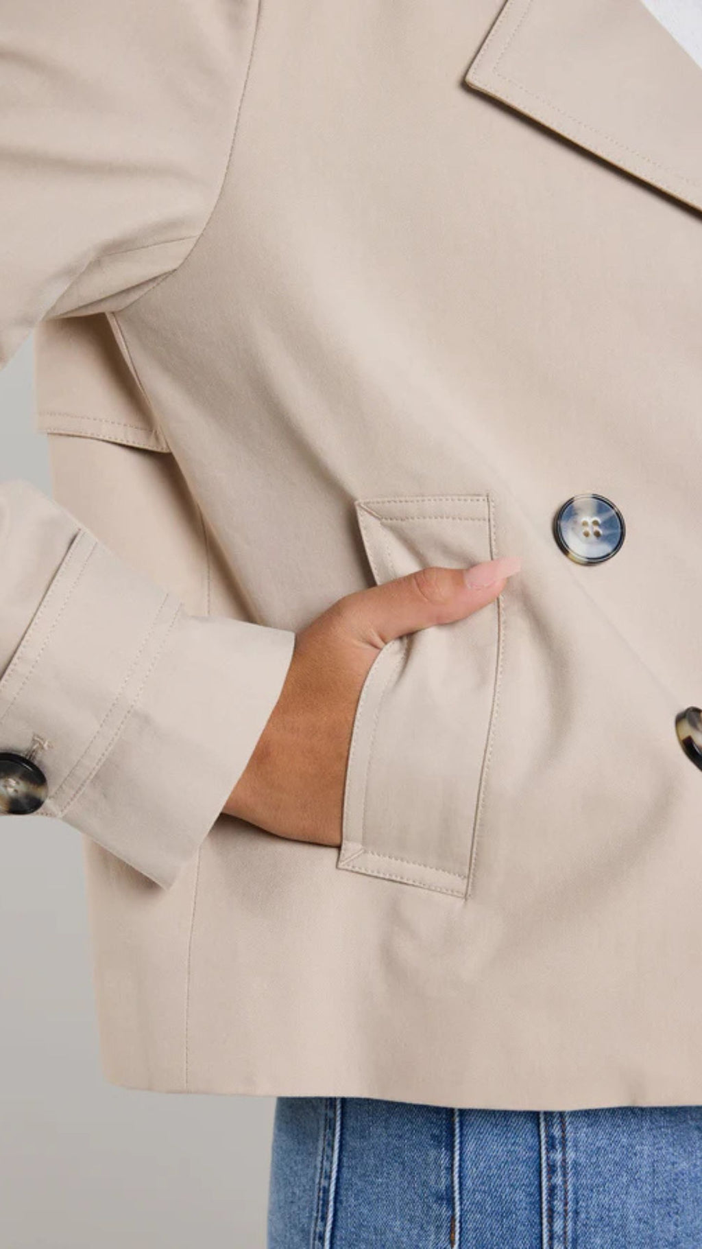 Pathway  Cropped Trench Jacket