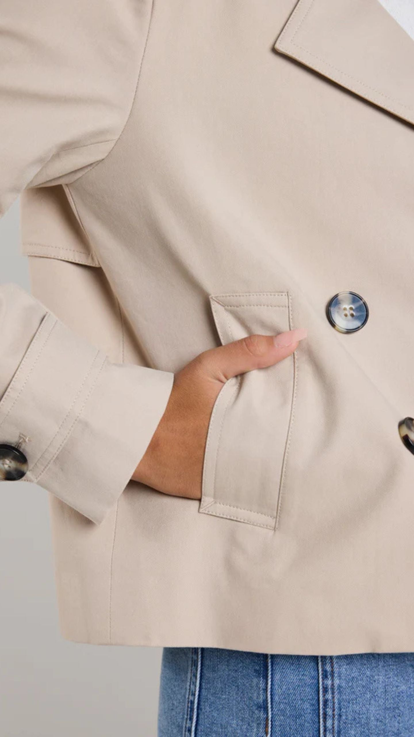 Pathway  Cropped Trench Jacket