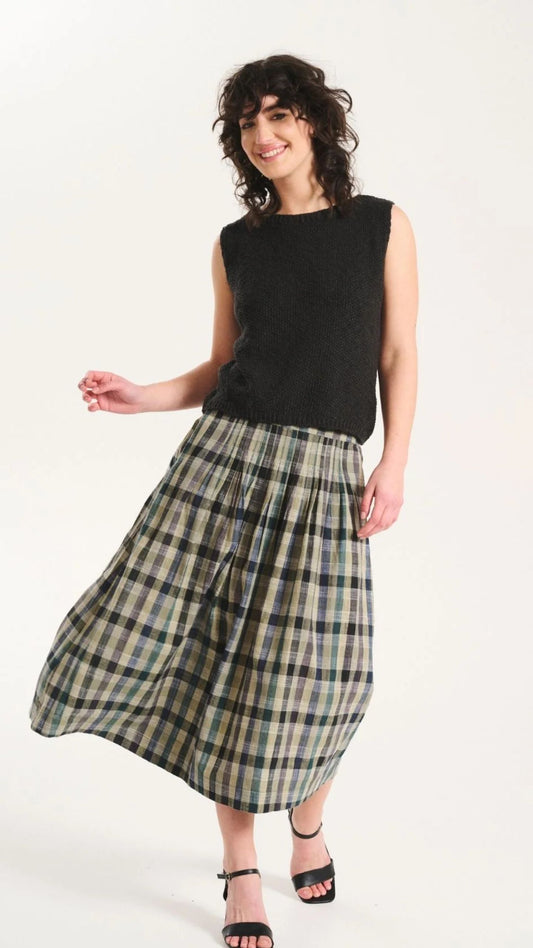 Tangier Plaid Skirt