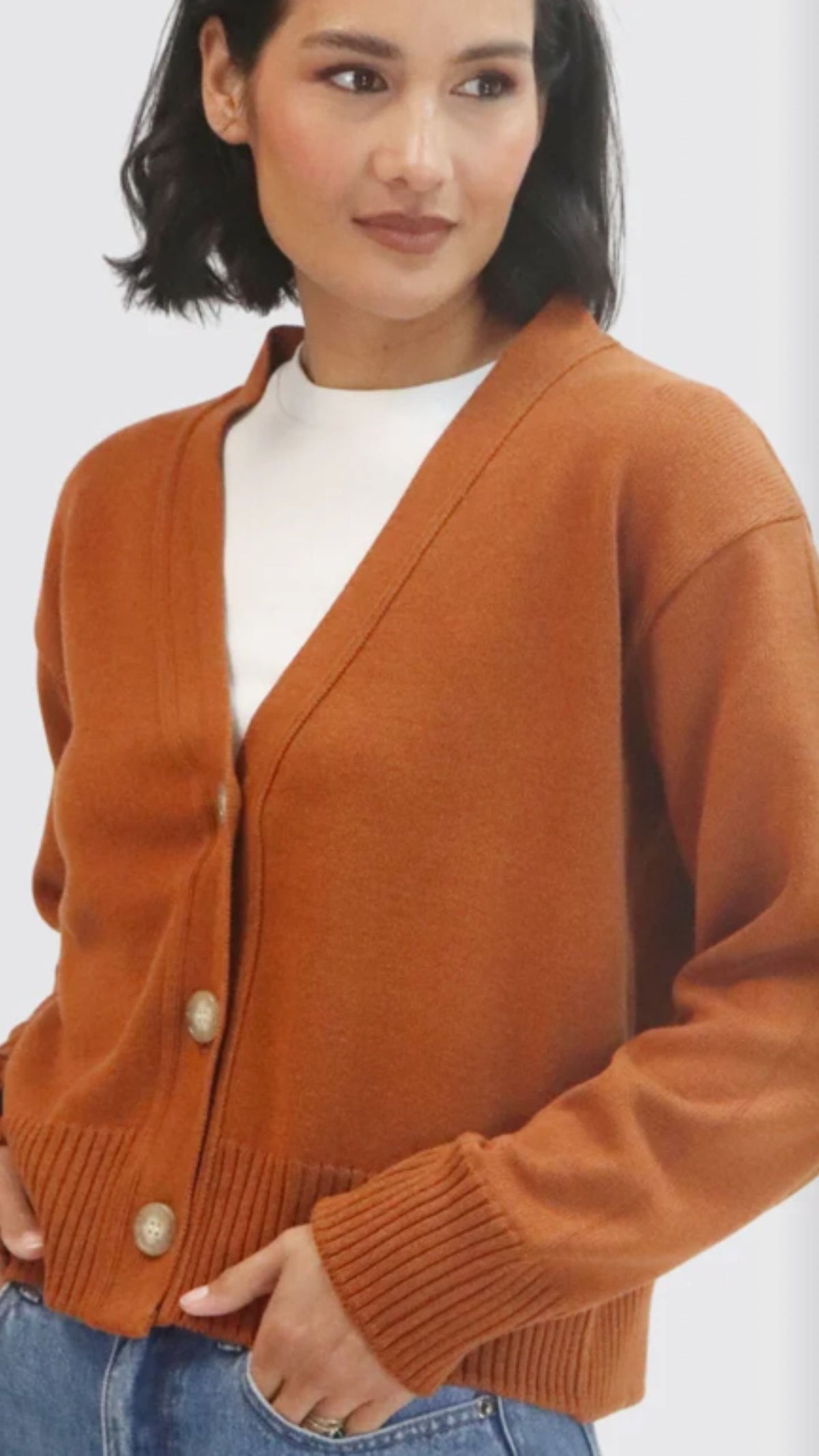 Contrast Cardi