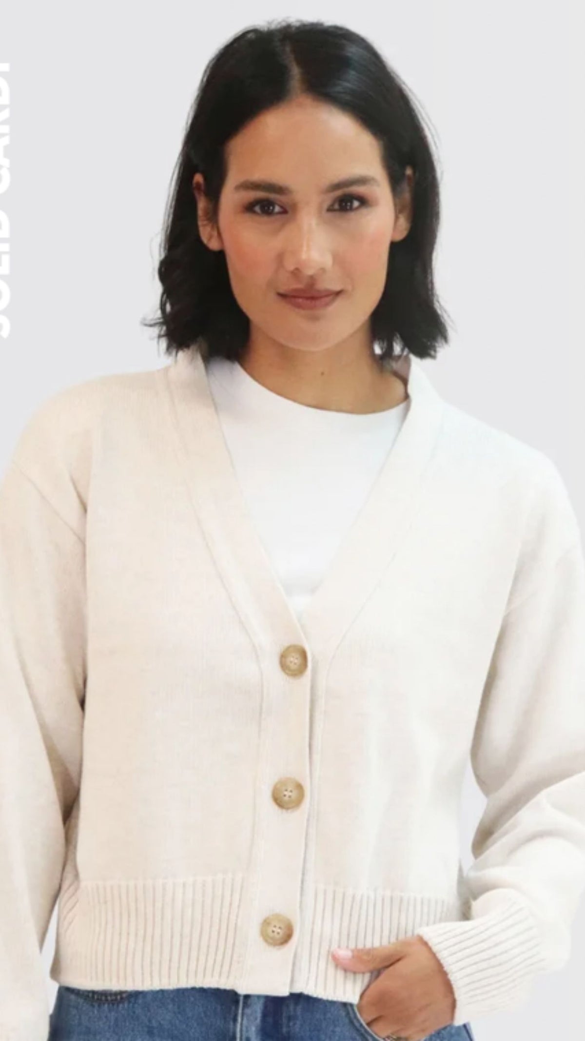Contrast Cardi