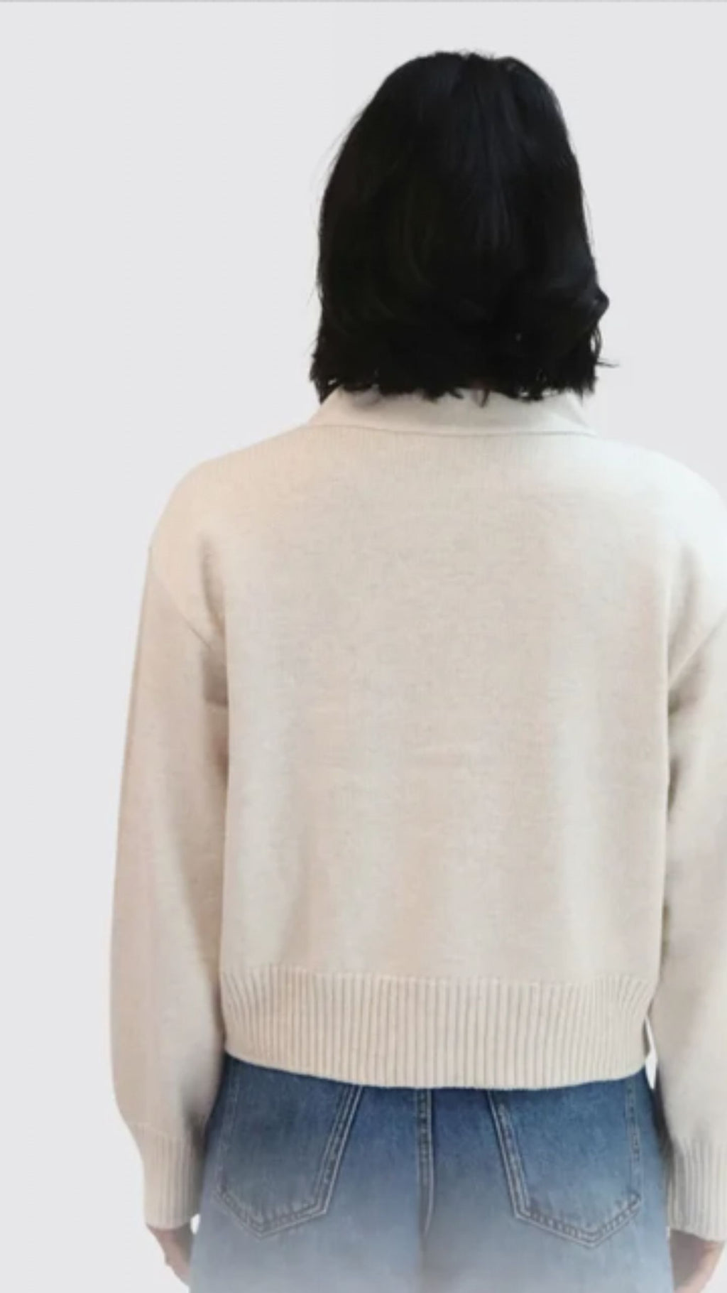 Contrast Cardi
