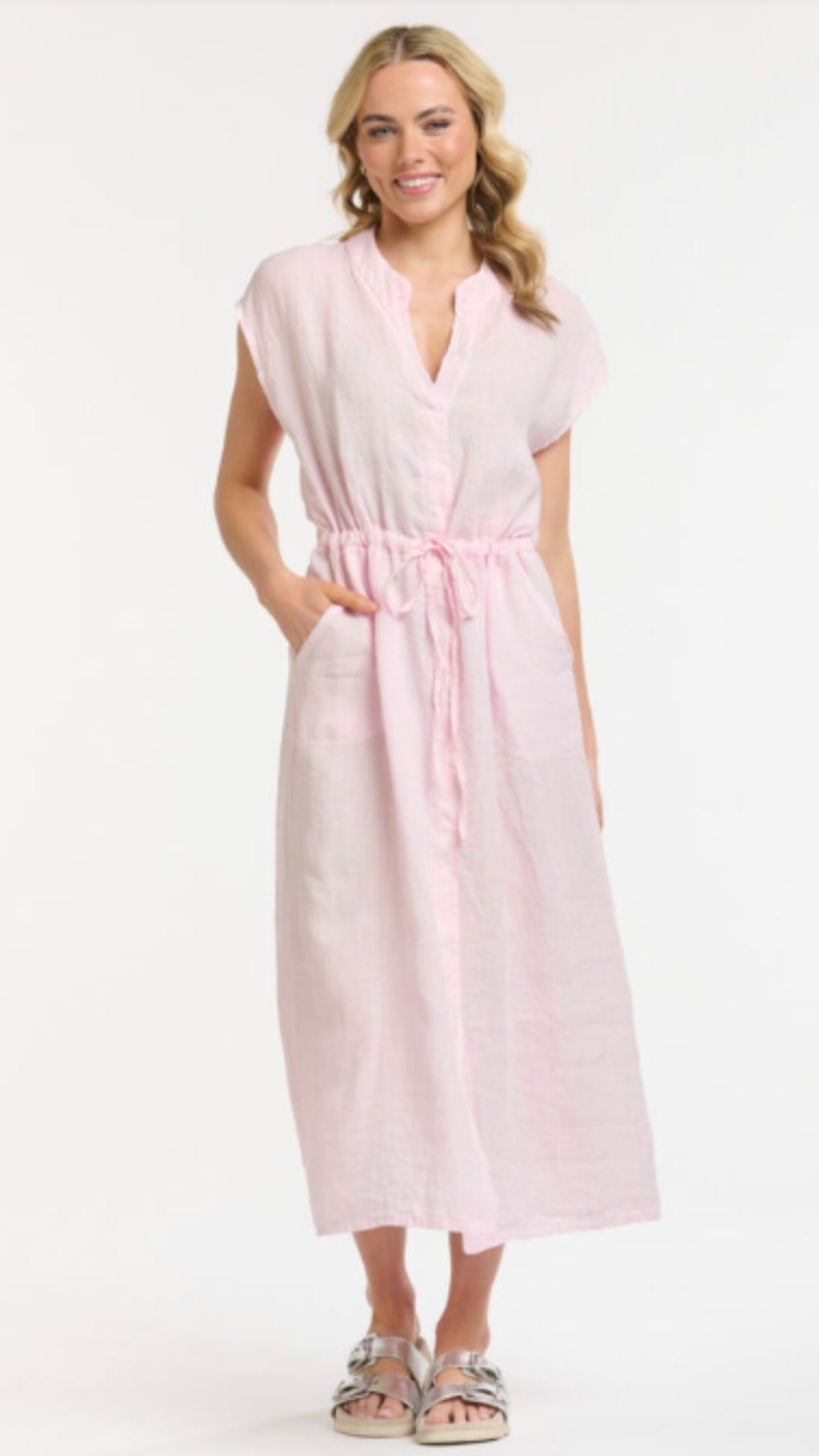 Linen Sleeveless Dress