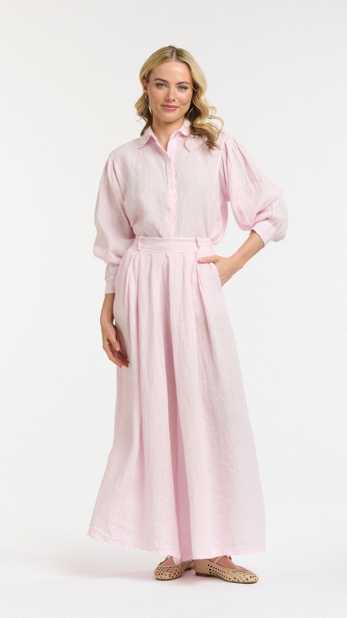 Linen Wide Pants