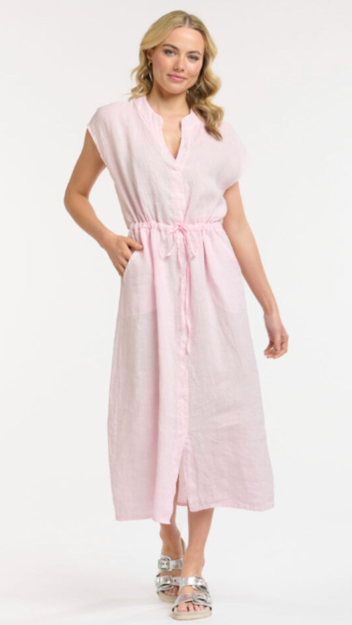 Linen Sleeveless Dress