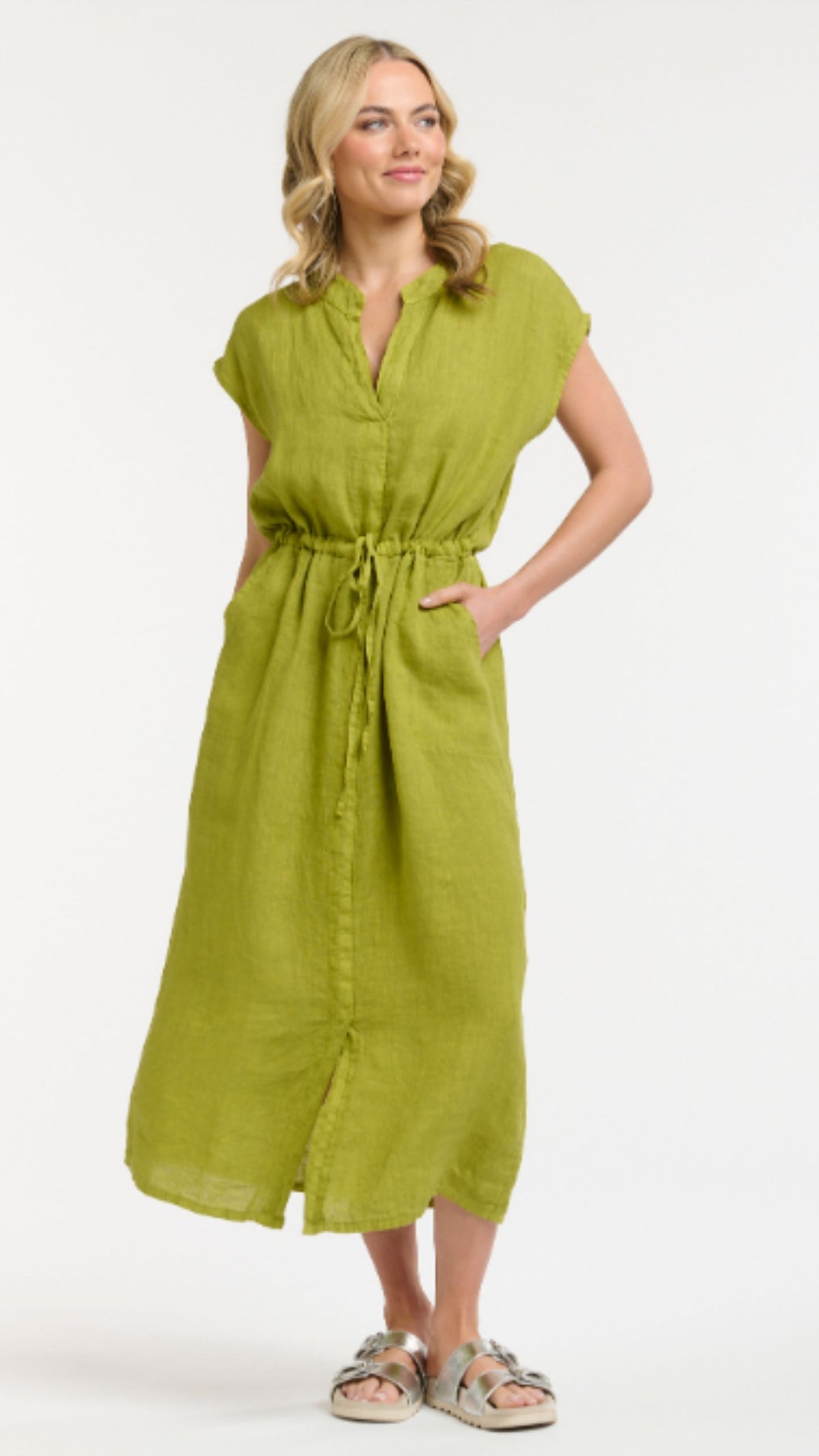 Linen Sleeveless Dress