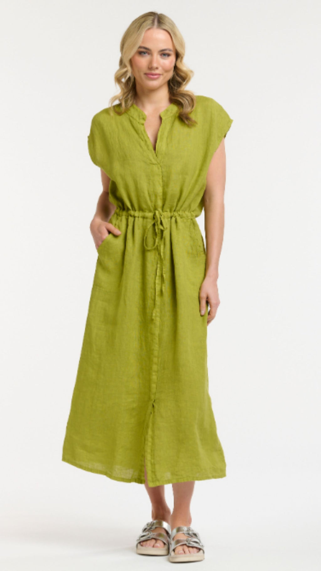 Linen Sleeveless Dress