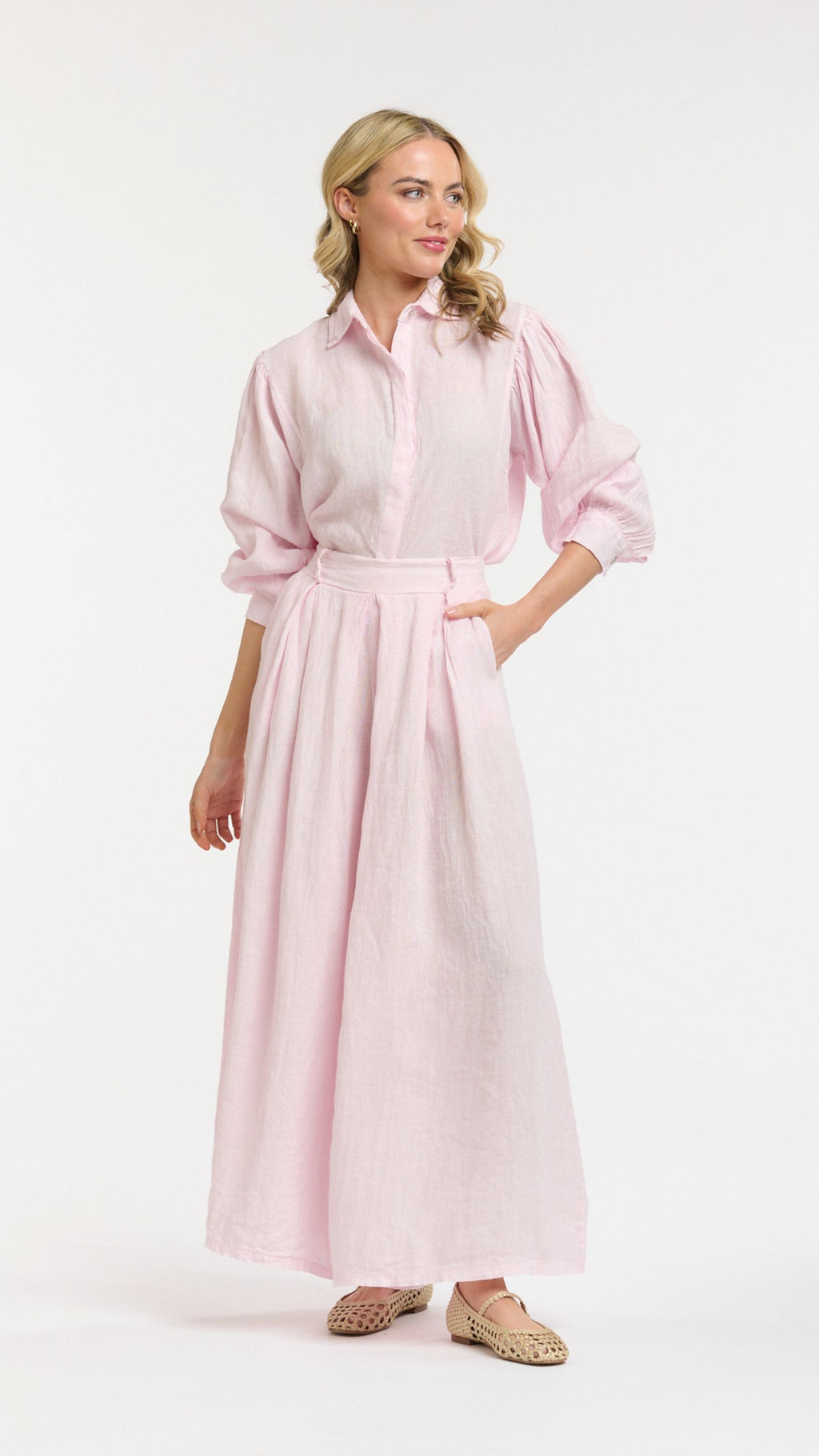 Linen Wide Pants