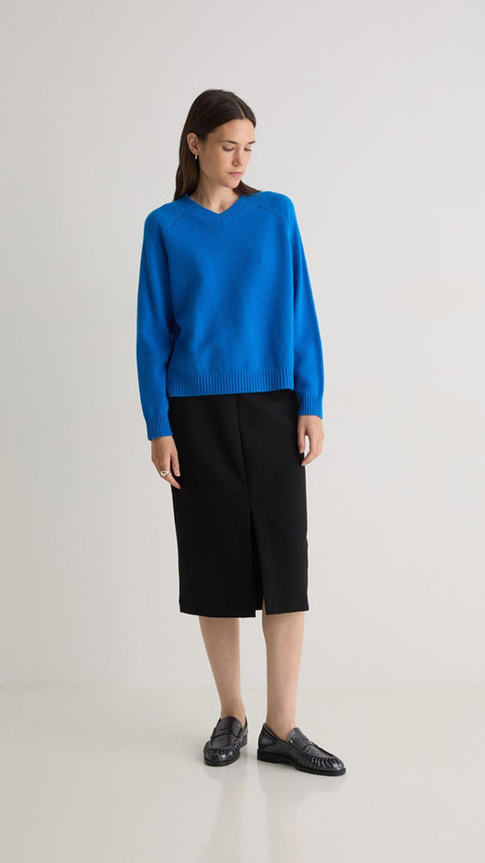 Pencil Skirt with Front Split