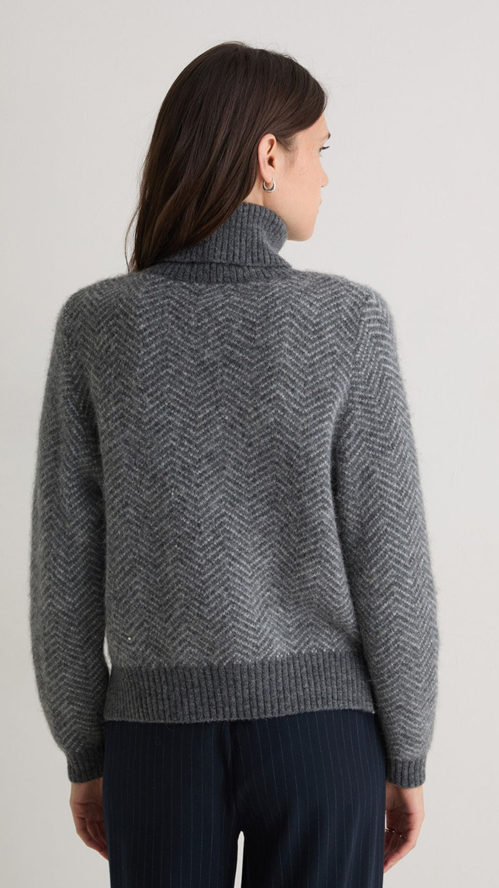 Jacquard Herringbone Jumper