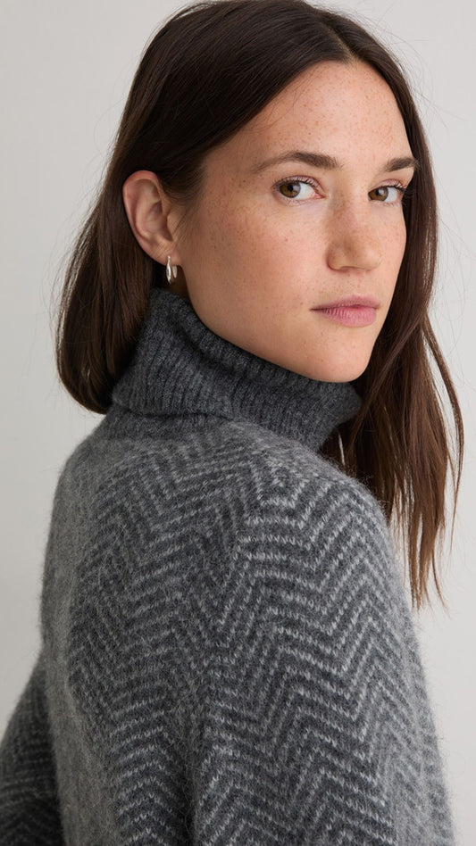 Jacquard Herringbone Jumper