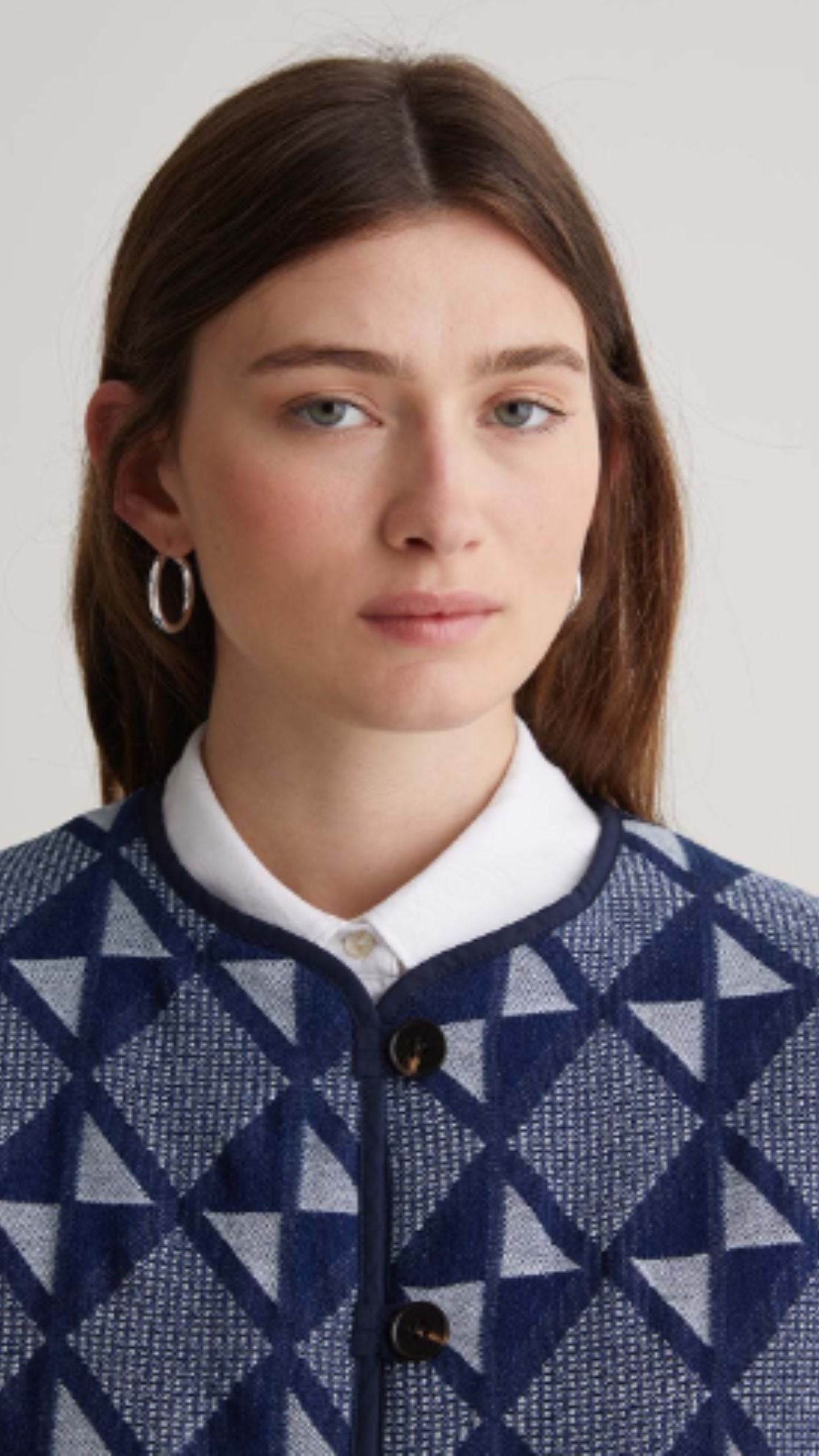 Cotton Jacquard Short Jacket