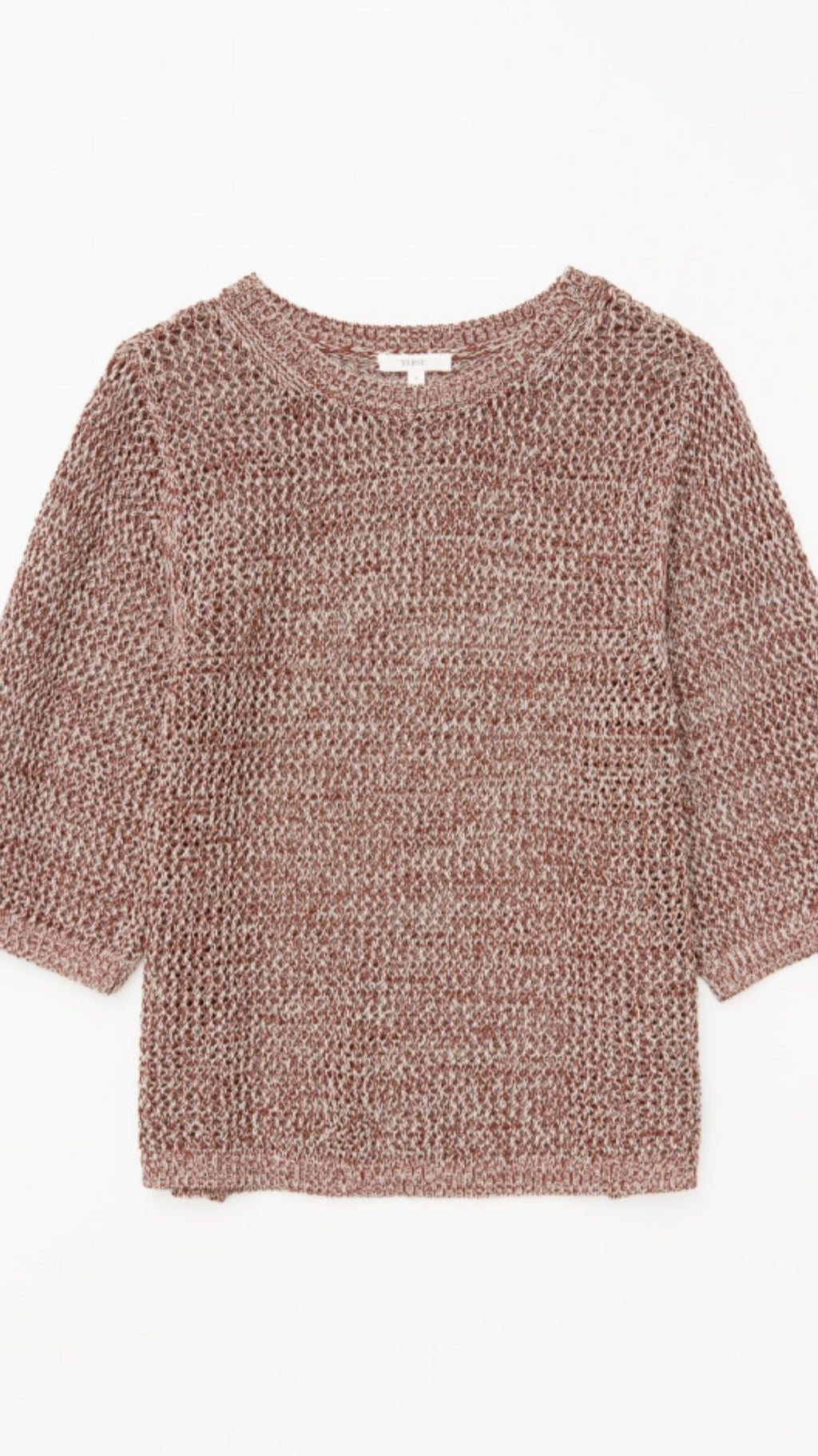 Terracotta Openwork Jumper