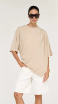 Zelle Draped Oversize Tee