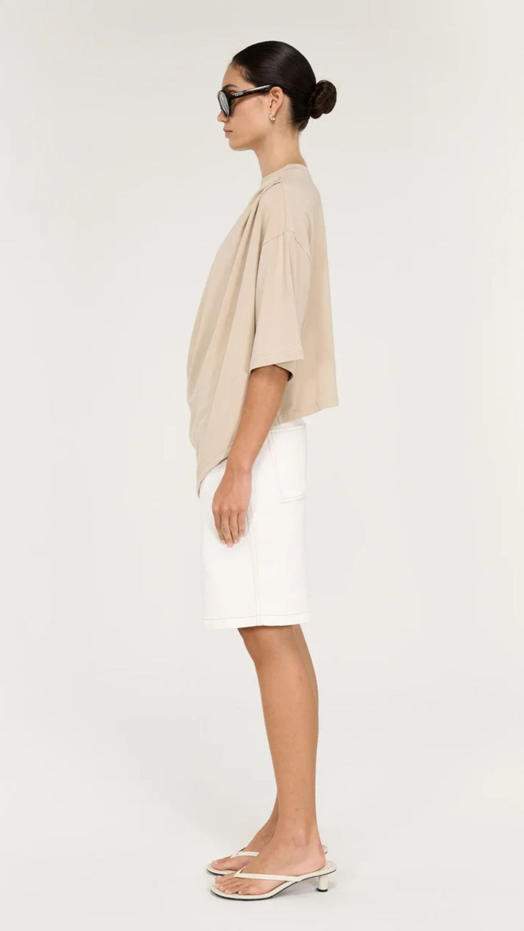 Zelle Draped Oversize Tee