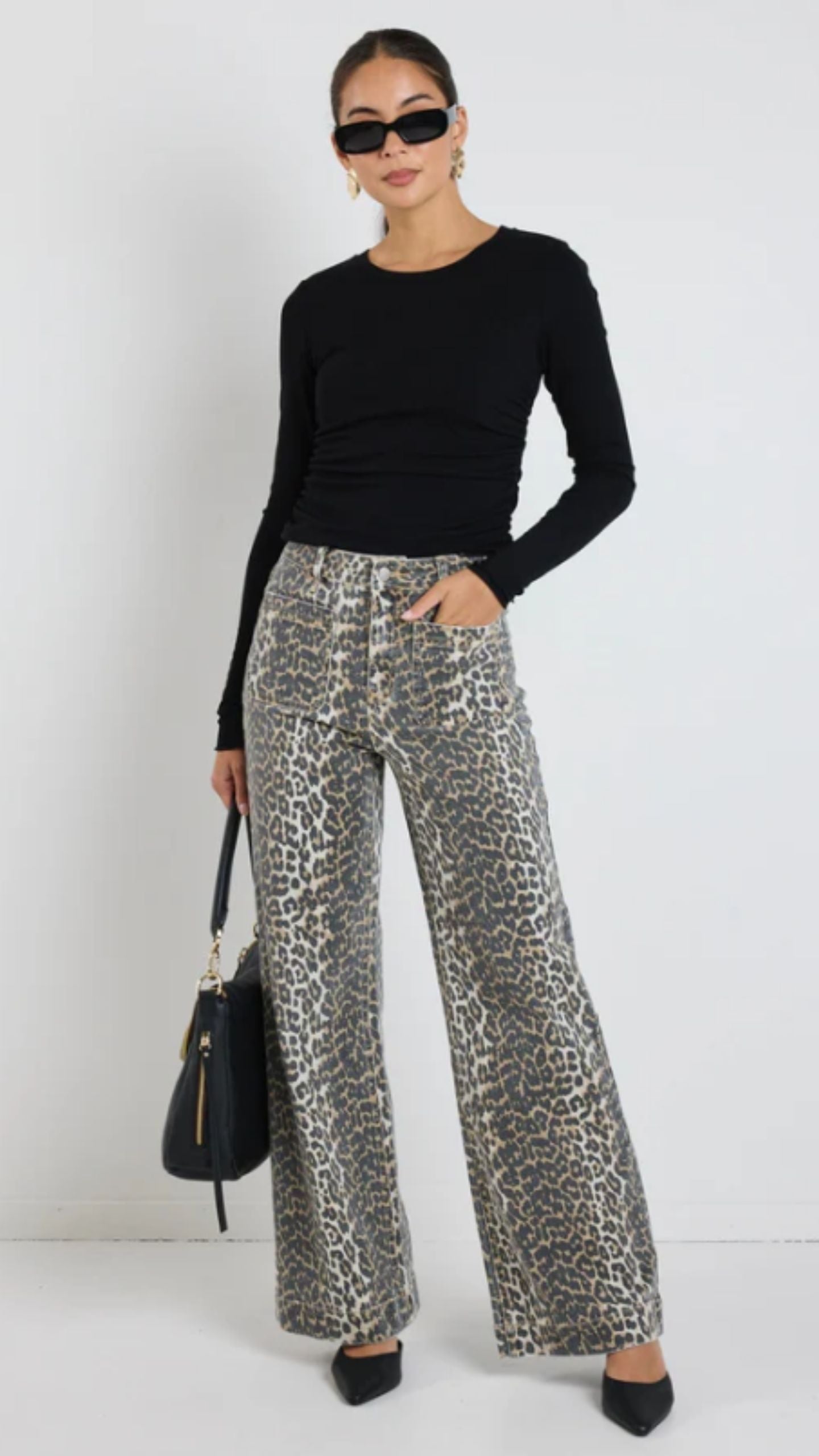 Zoey High Rise Wide Leg Jean